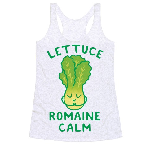 Lettuce Romaine Calm Racerback Tank Top