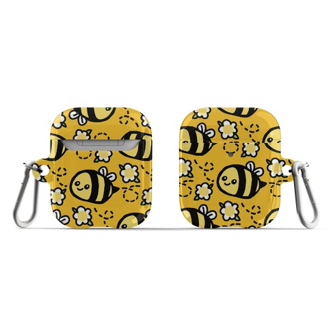 Cute Bumble Bee and Flower Pattern AirPod Case