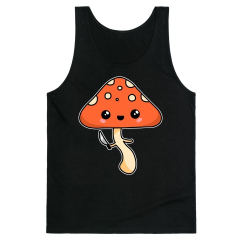 Mushroom With Knife Tank Top
