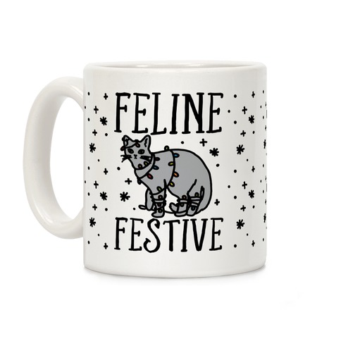 Feline Festive Coffee Mug