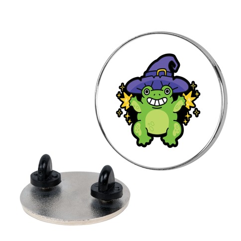 Magical Frog Witch Pin
