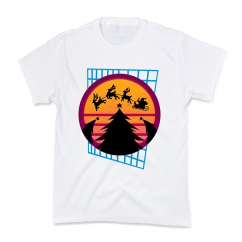 Synthwave Christmas Kids T-Shirt