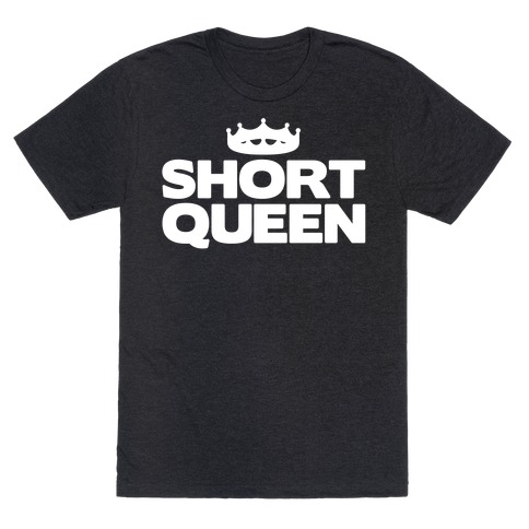 Short Queen White Print T-Shirt