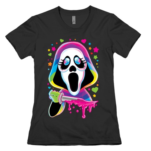 90's Rainbow Scream Womens T-Shirt