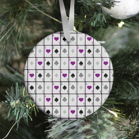Asexual Aces Pattern Ornament