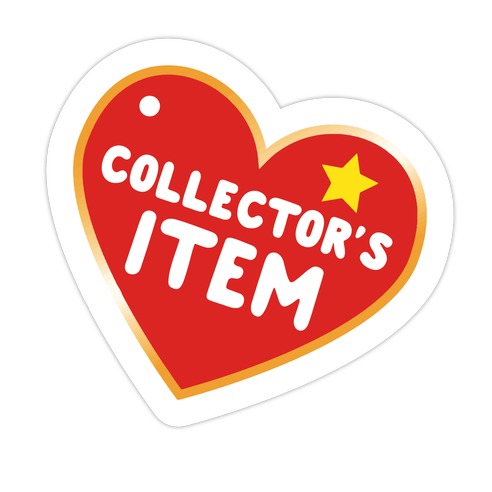 Collector's Item Toy Parody Die Cut Sticker