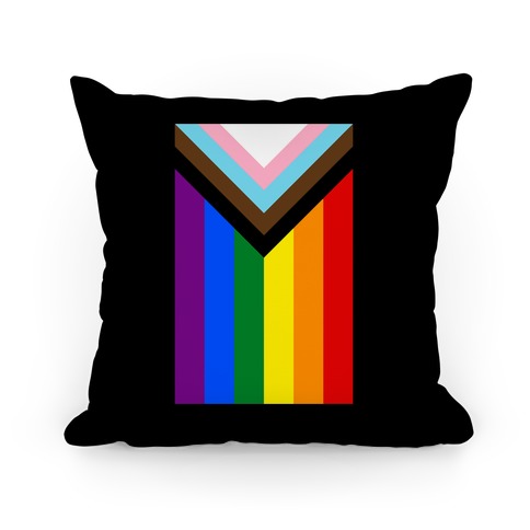 Progress Pride Flag Pillow