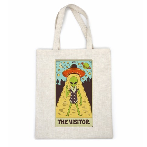 The Visitor Alien Tarot Card Casual Tote
