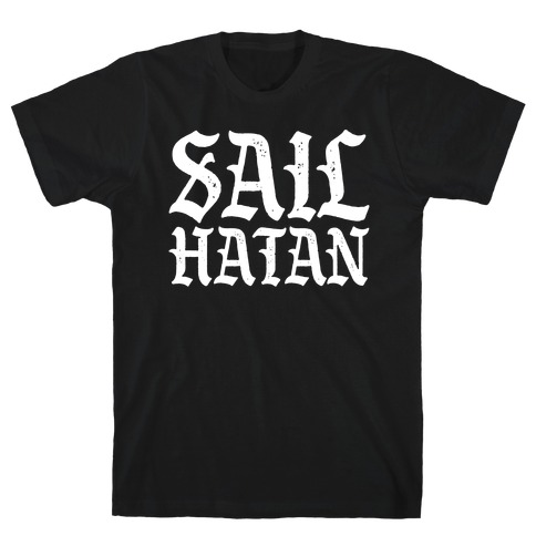Sail Hatan Parody White Print T-Shirt
