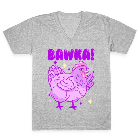 Bawka! Chicken V-Neck Tee Shirt