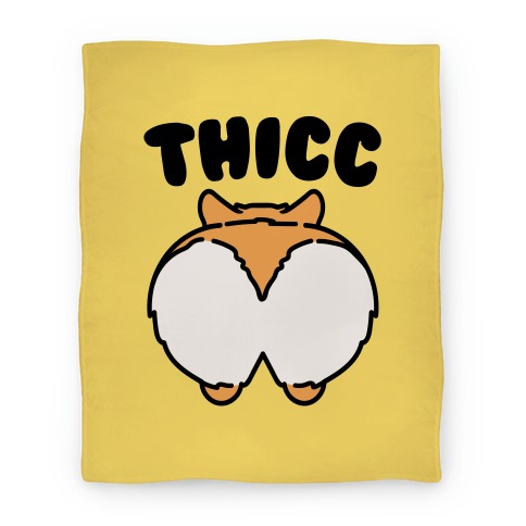 Thicc Corgi Butt Parody Blanket