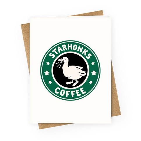 Starhonks Coffee Parody Greeting Card
