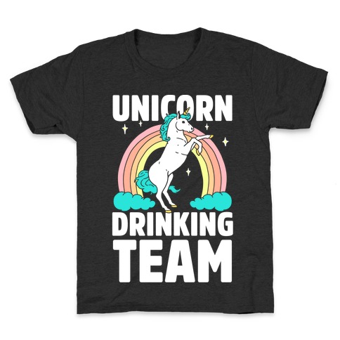Unicorn Drinking Team Kids T-Shirt