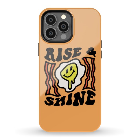 Rise And Shine Smiley Face Groovy Aesthetic Phone Case
