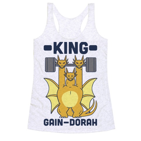 King Gain-dorah - King Ghidorah Racerback Tank Top