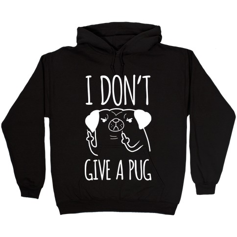 black pug hoodie