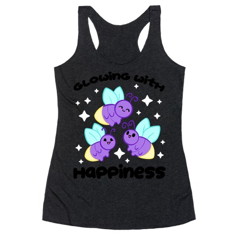 Glowing With Happiness Racerback Tank Top