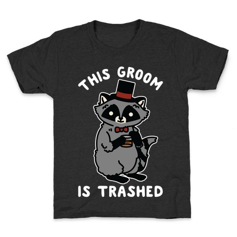 This Groom is Trashed Raccoon Bachelor Party Kids T-Shirt