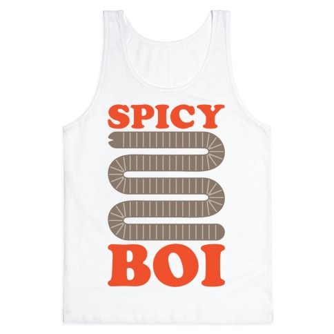 Spicy Boi Worm Parody Tank Top