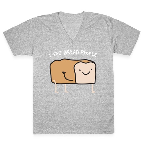 I See Bread People V-Neck Tee Shirt