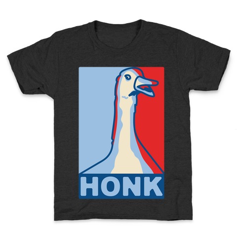 Goose HONK Parody White Print Kids T-Shirt