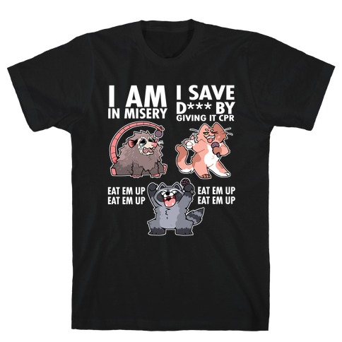 Misery x CPR x Eat Em Up Trash Cats T-Shirt