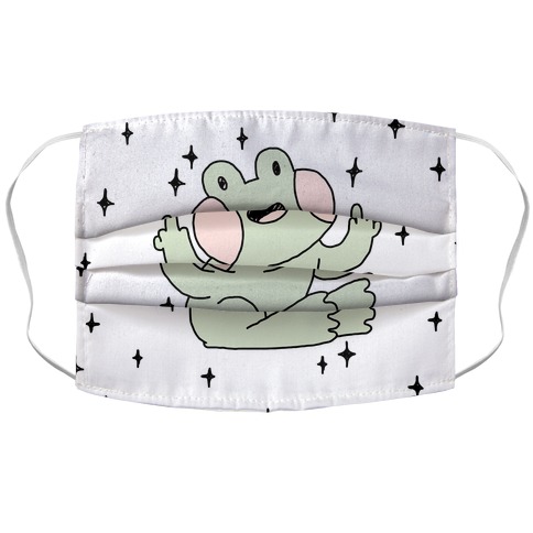 Flicky Frog Accordion Face Mask