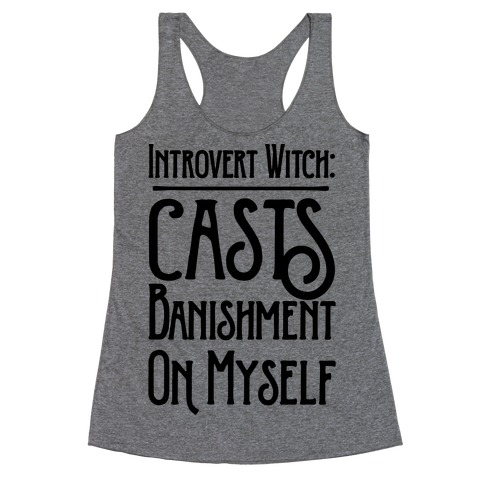 Introvert Witch Racerback Tank Top