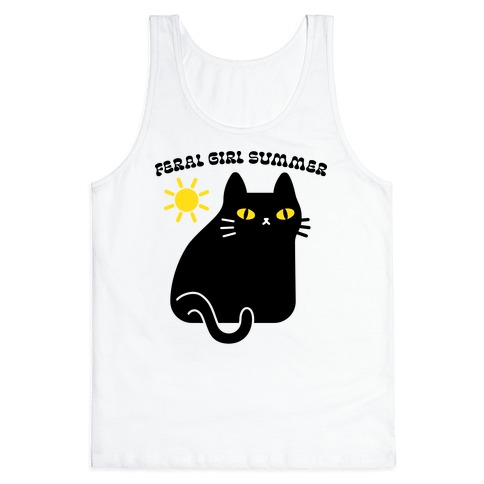 Feral Girl Summer Cat Tank Top