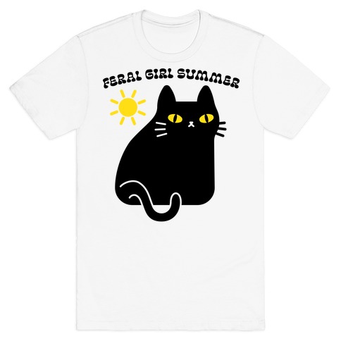 Feral Girl Summer Cat T-Shirt