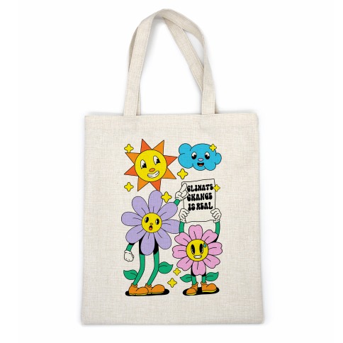 Climate Change Is Real Cartoon Casual Tote
