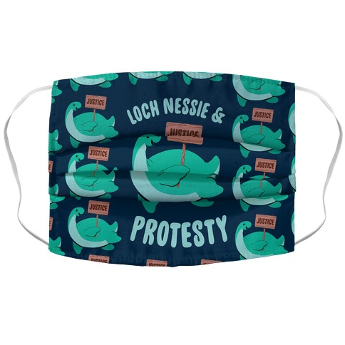 Loch Nessie & Protesty Accordion Face Mask
