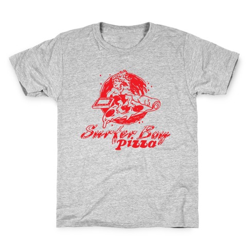 Surfer Boy Pizza Kids T-Shirt