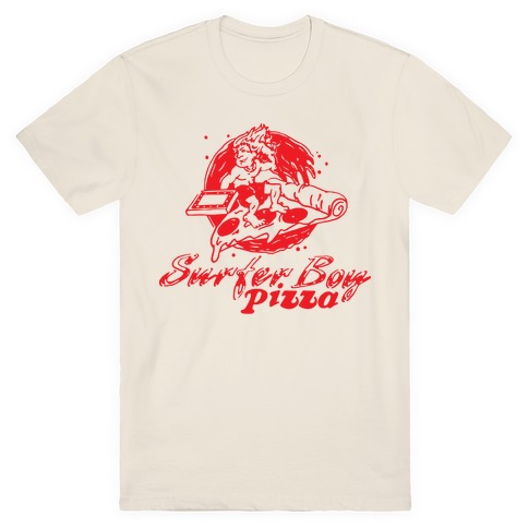 Surfer Boy Pizza T-Shirt