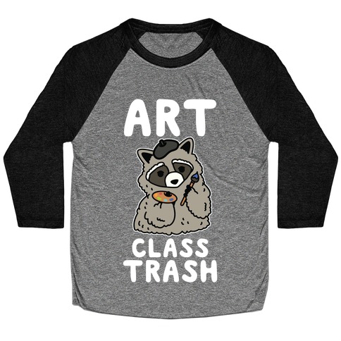 Art Class Trash Raccoon Baseball Tee