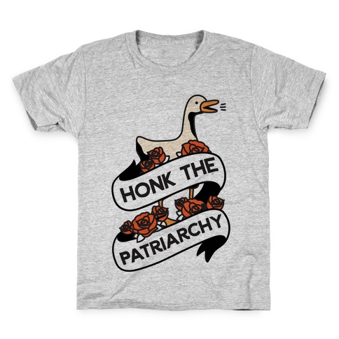 Honk The Patriarchy Goose Kids T-Shirt