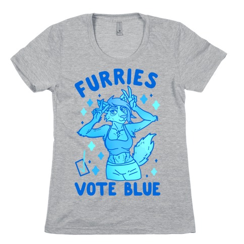Furries Vote Blue Womens T-Shirt
