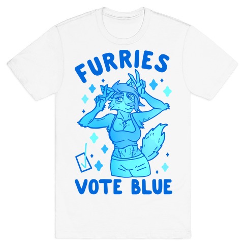 Furries Vote Blue T-Shirt