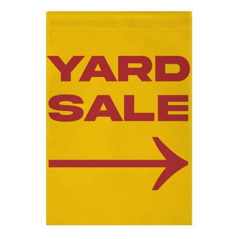 Yard Sale Garden Flag