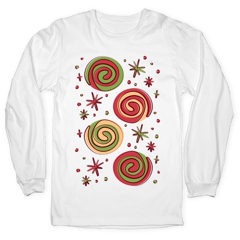 Christmas Pinwheel Cookies Long Sleeve T-Shirt
