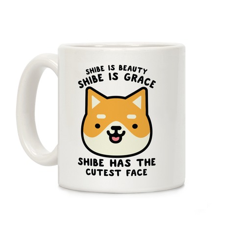 Shibe has the Cutest Face Coffee Mug