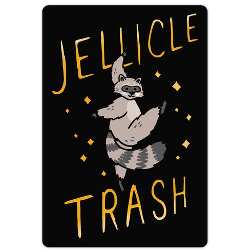 Jellicle Trash Raccoon Die Cut Sticker
