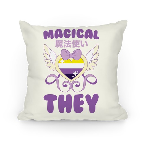 Magical They - Non-binary Pride Pillow