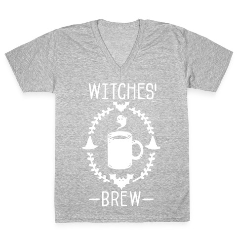 Witches' Brew Coffee V-Neck Tee Shirt