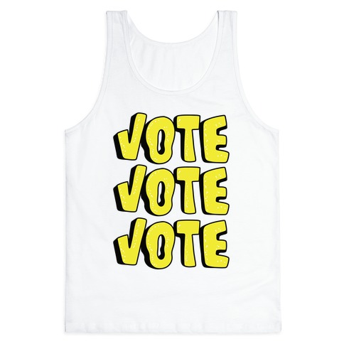 Vote Vote Vote! (Yellow) Tank Top