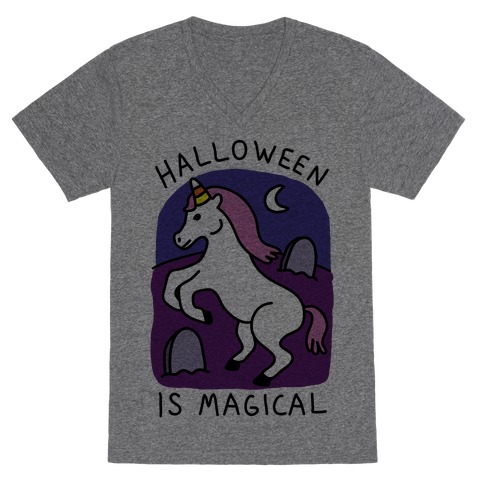 Halloween Is Magical V-Neck Tee Shirt