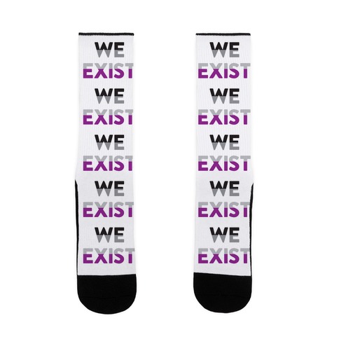 We Exist Asexual Sock