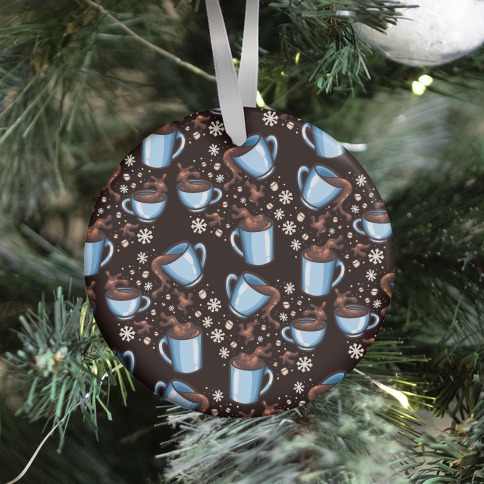 Hot Chocolate Winter Pattern Ornament