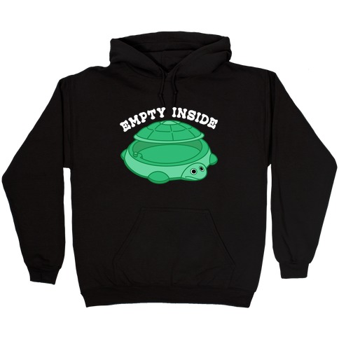 Empty Inside Turtle Sandbox Hooded Sweatshirt