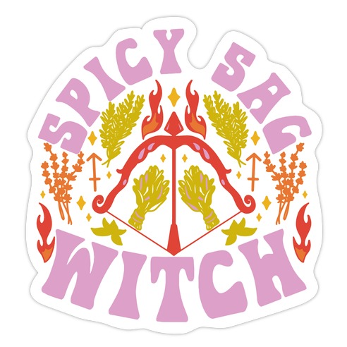 Spicy Sag Witch Die Cut Sticker